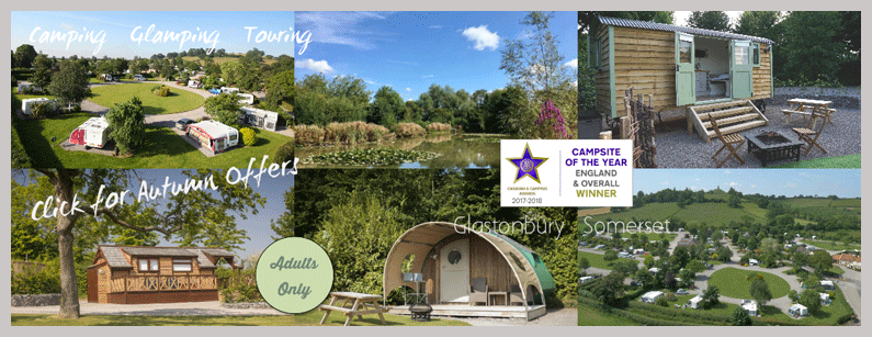 Old Oaks 5 star camping, touring and glamping park for adults in the heart of Somerset